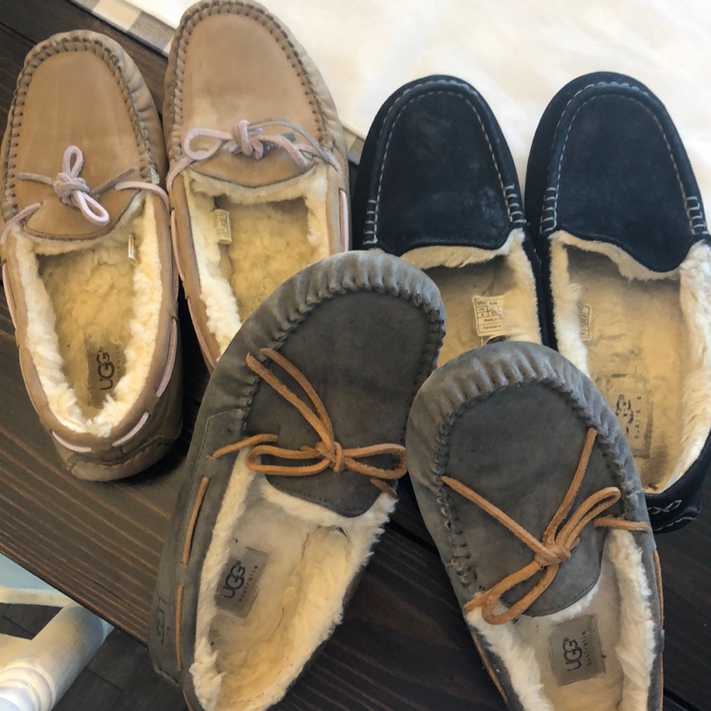 Three pair of UGG shoes